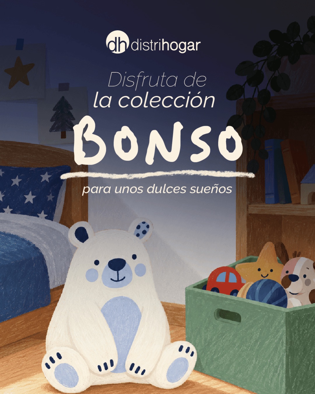 Disfruta de la colección Bonso para unos dulces sueños. Distrihogar.